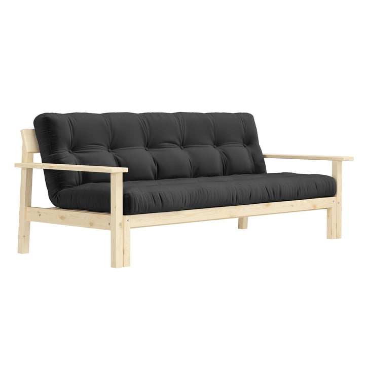 Unwind Sofa bed, pine natural / dark gray (734) from Karup Design