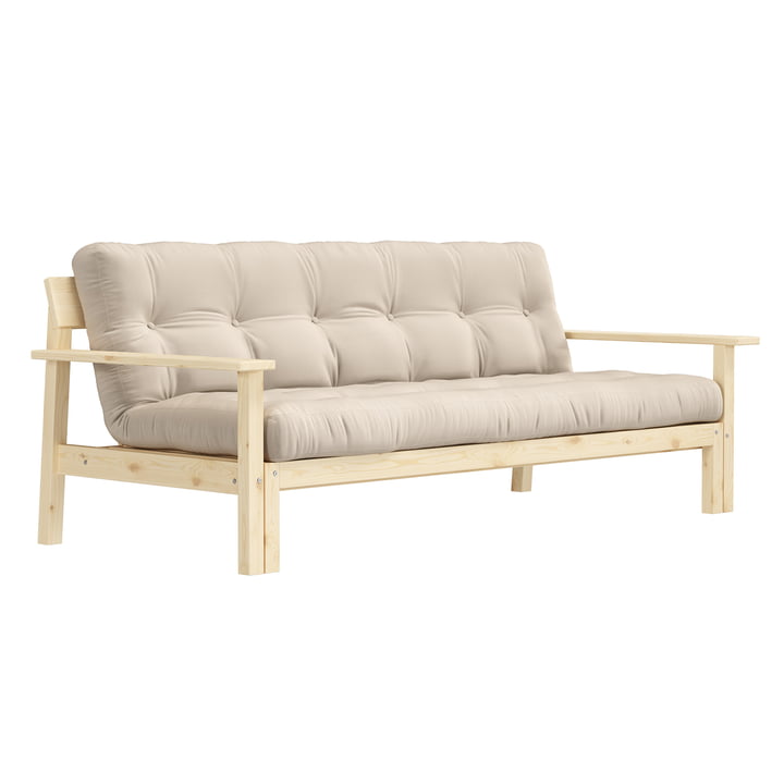 Unwind Sofa bed, pine natural / beige from Karup Design