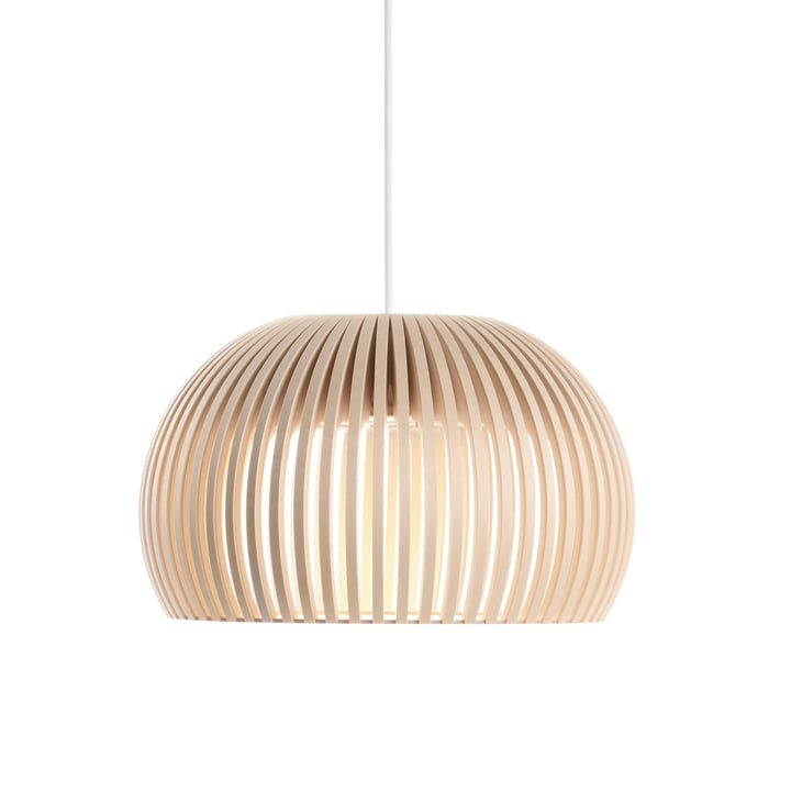 Atto 5000 LED pendant luminaire Ø 34 x H 21 cm from Secto in birch