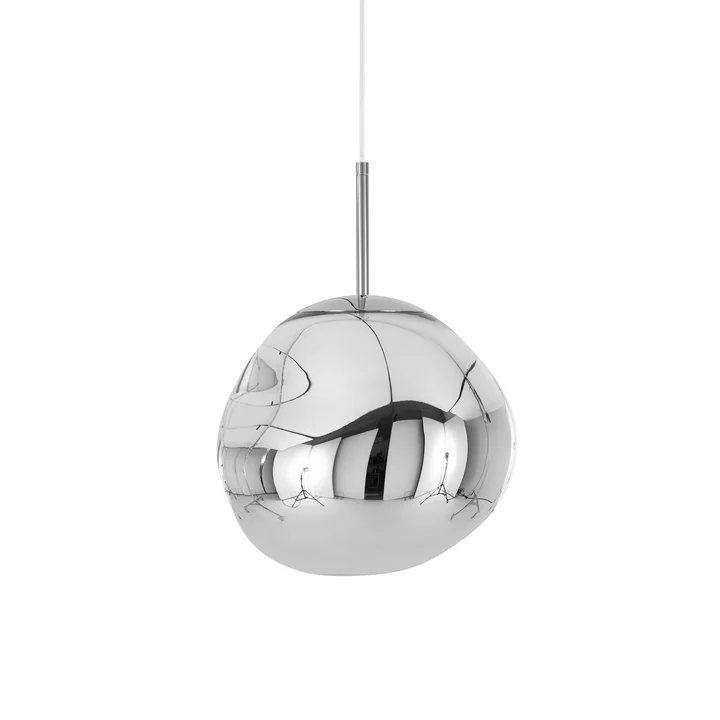 Melt Mini LED pendant light from Tom Dixon in chrome