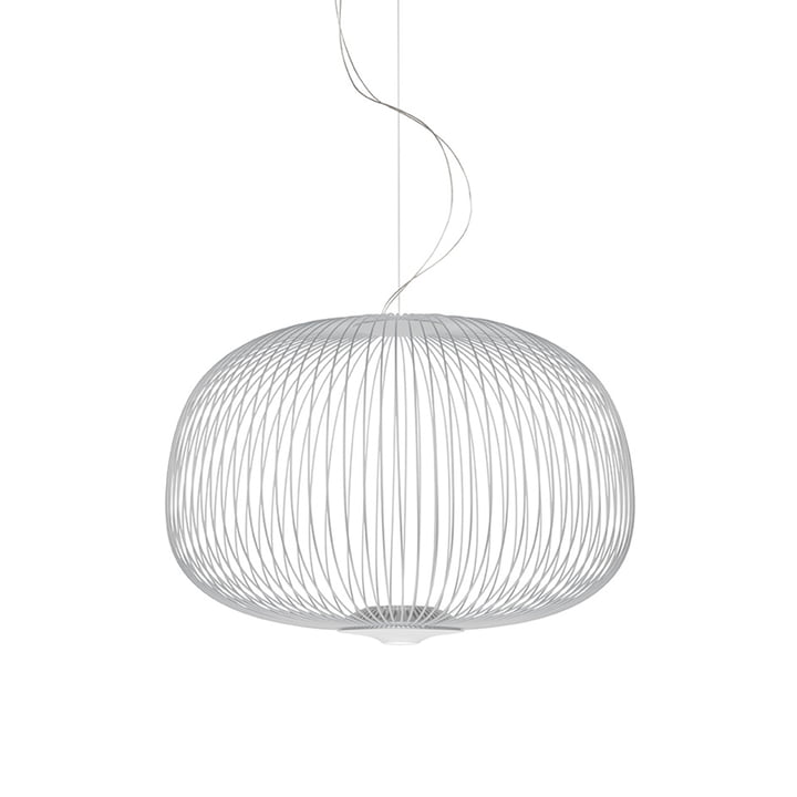 The Spokes MyLight LED pendant light 3, white by Foscarini