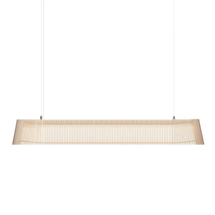 Owalo 7000 LED pendant luminaire from Secto in birch
