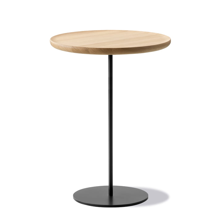Pal Side table Ø 44 cm H 52 cm, oak light oiled / black from Fredericia