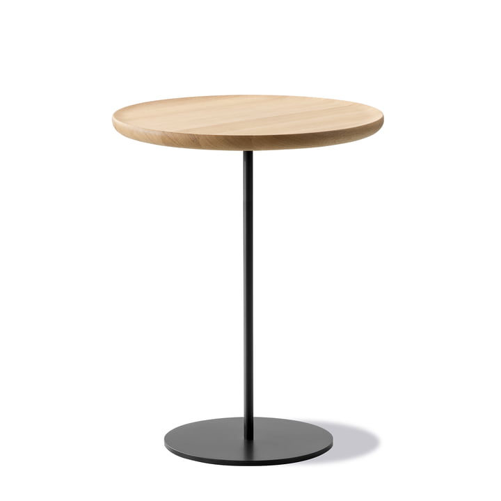 Pal Side table Ø 44 cm H 45 cm, oak light oiled / black from Fredericia