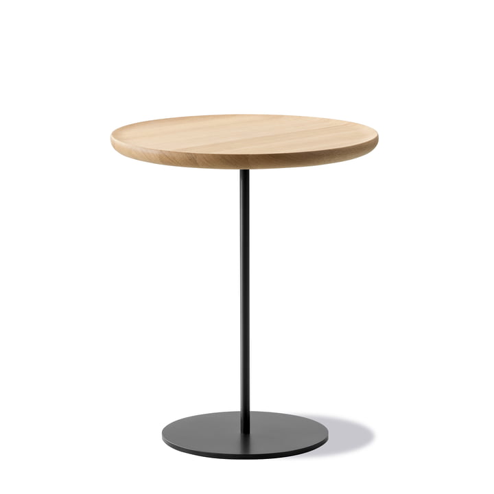 Pal Side table Ø 44 cm H 38 cm, oak light oiled / black from Fredericia
