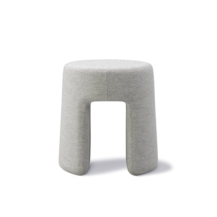 Sequoia Pouf Ø 40 cm, white (wool) from Fredericia