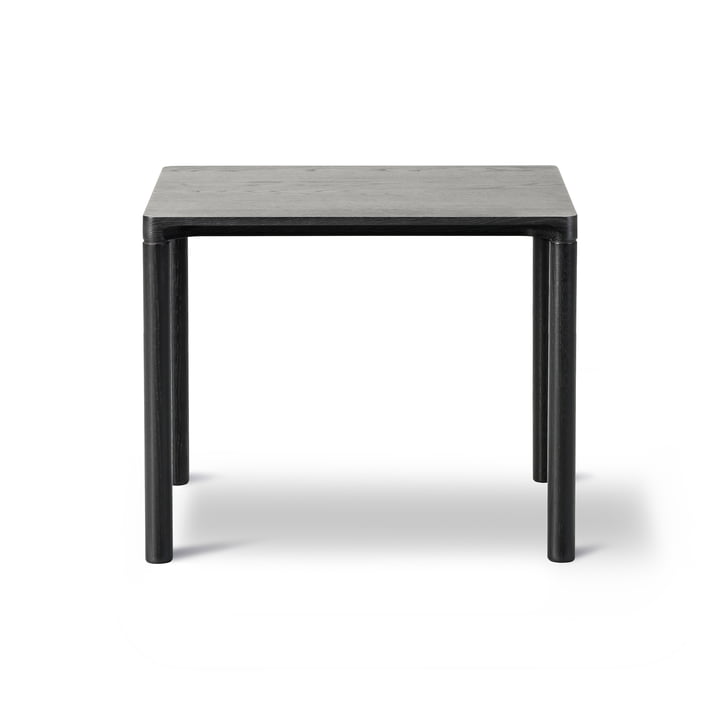 Piloti Sofa table, 39 x 46.5 cm H 41 cm, black lacquered oak from Fredericia