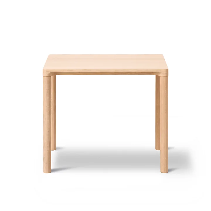 Piloti Sofa table, 39 x 46,5 cm H 41 cm, oak light oiled by Fredericia