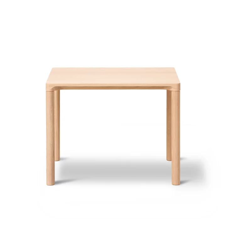Piloti Sofa table, 39 x 46,5 cm H 35 cm, oak light oiled by Fredericia