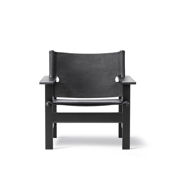 The Canvas Armchair, canvas / oak black from Fredericia