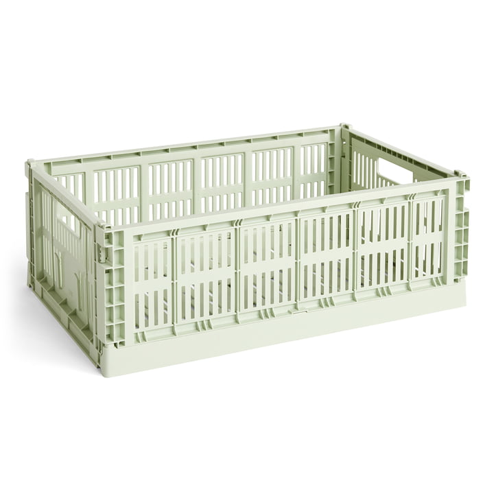 Colour Crate Basket recycled L from Hay in the color mint