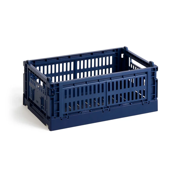 Colour Crate Basket recycled S from HAY in the color dark blue