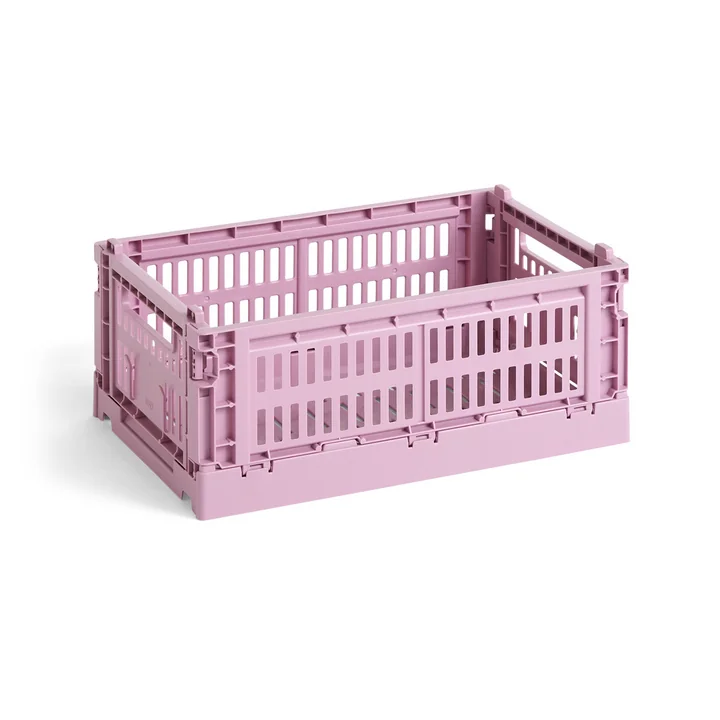 Colour Crate Basket recycled S from HAY in the color dusty rose