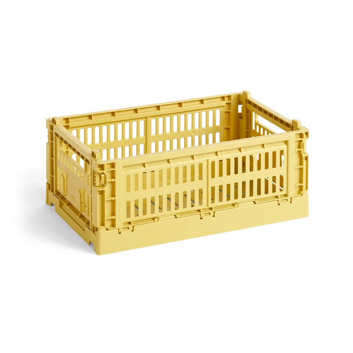 Colour Crate Basket recycled S from HAY in the color dusty yellow