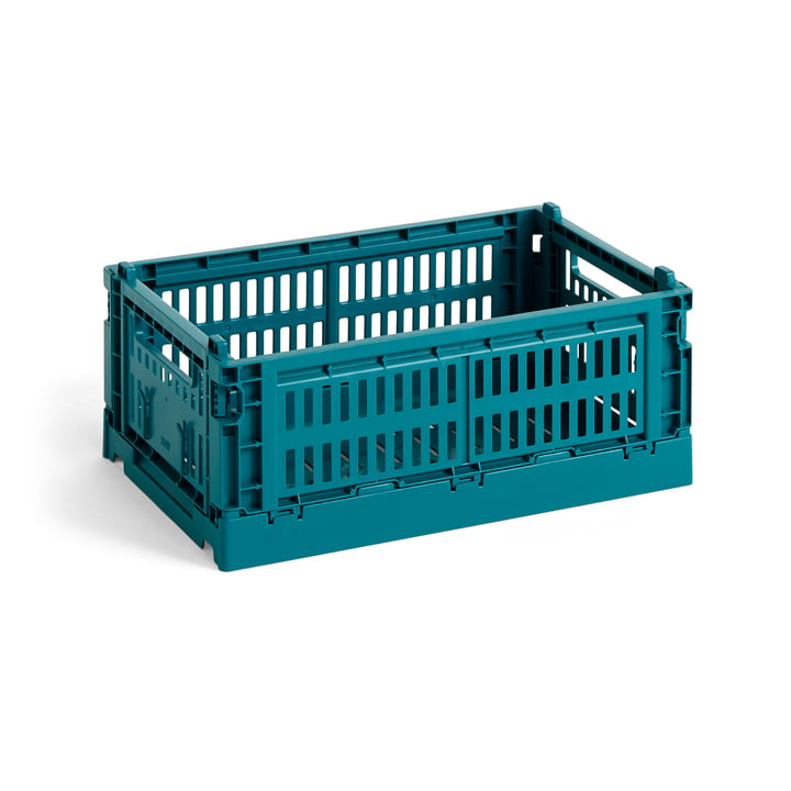 Colour Crate Basket recycled S from Hay in the color ocean green