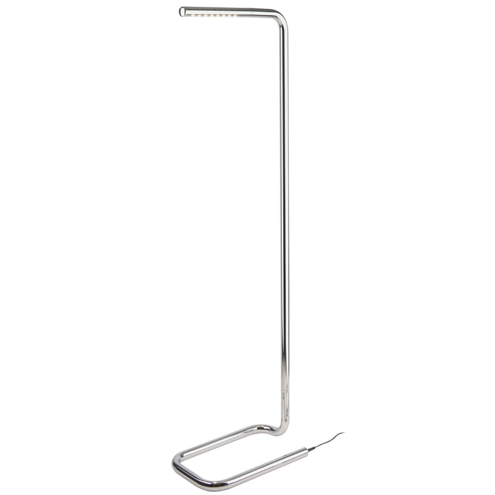 Lum Floor and Reading Lamp LED H 125 cm by Thonet in Chrome