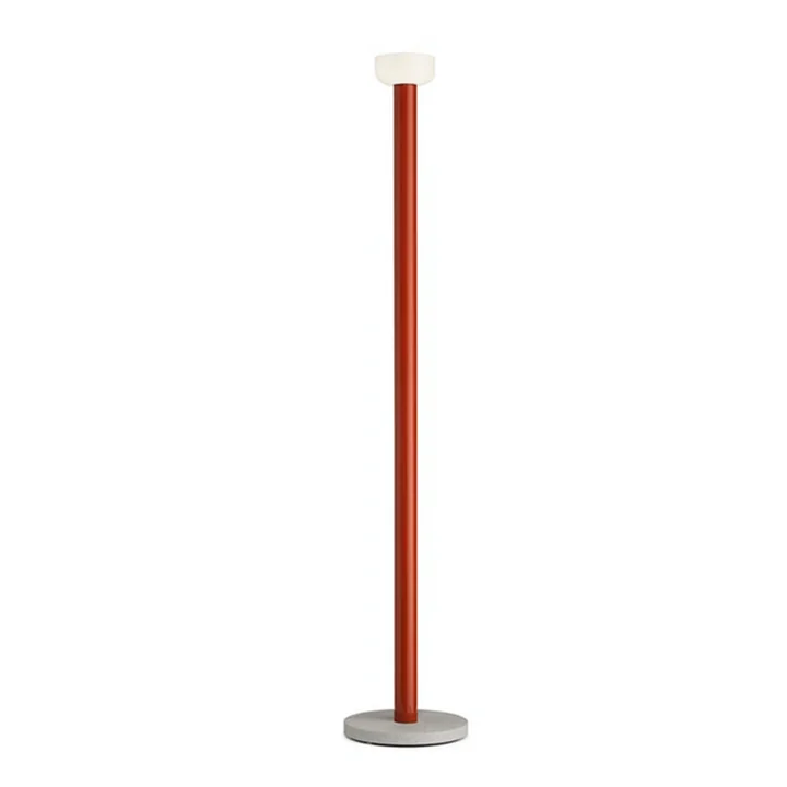 Bellhop LED Floor lamp from Flos in brick red