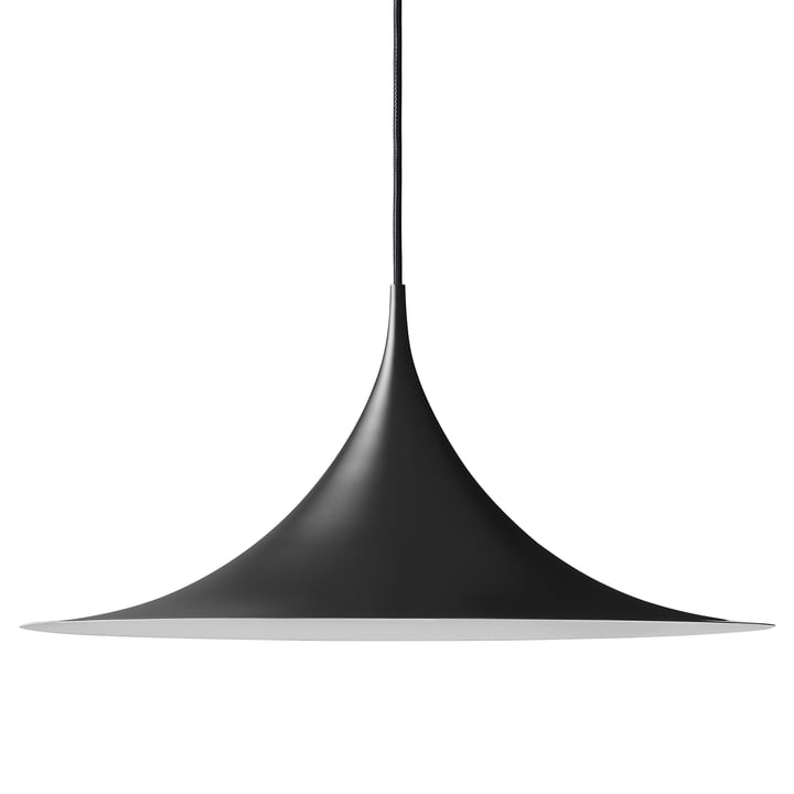 Semi Pendant lamp, Ø 90 cm, black matt from Gubi