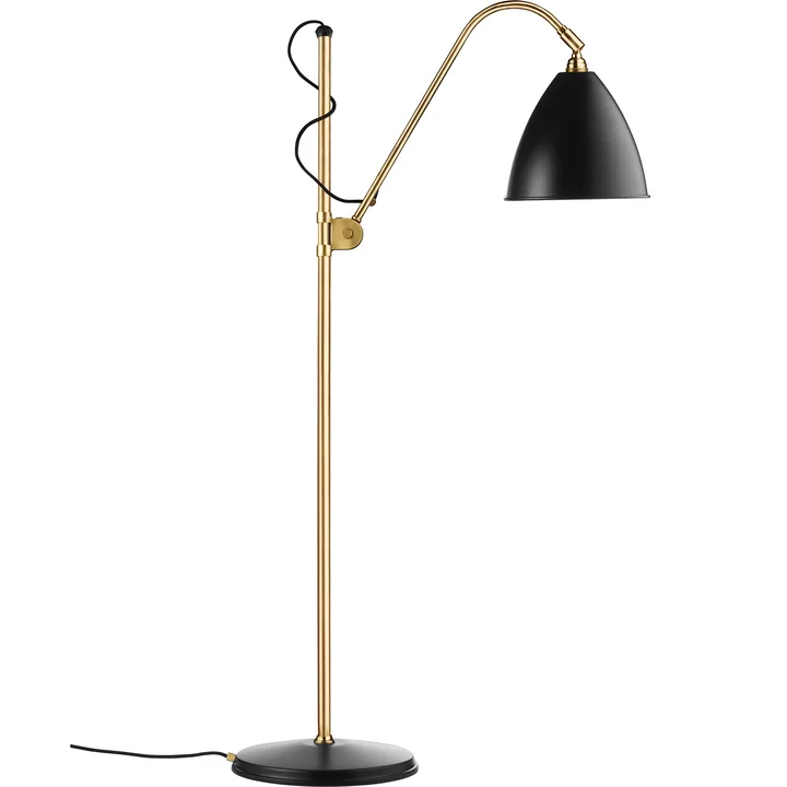 Bestlite BL3 Floor lamp, brass / black satin from Gubi