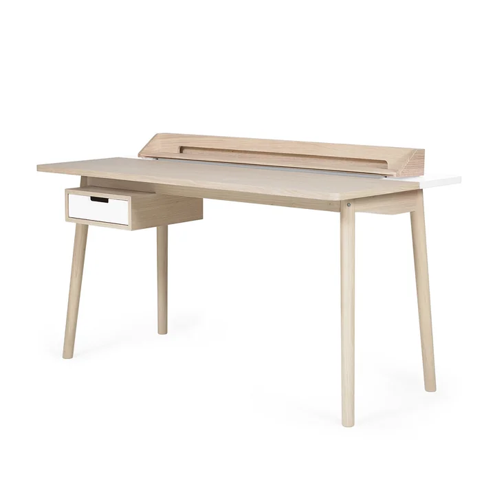 Honoré Desk, natural oak / white from Hartô