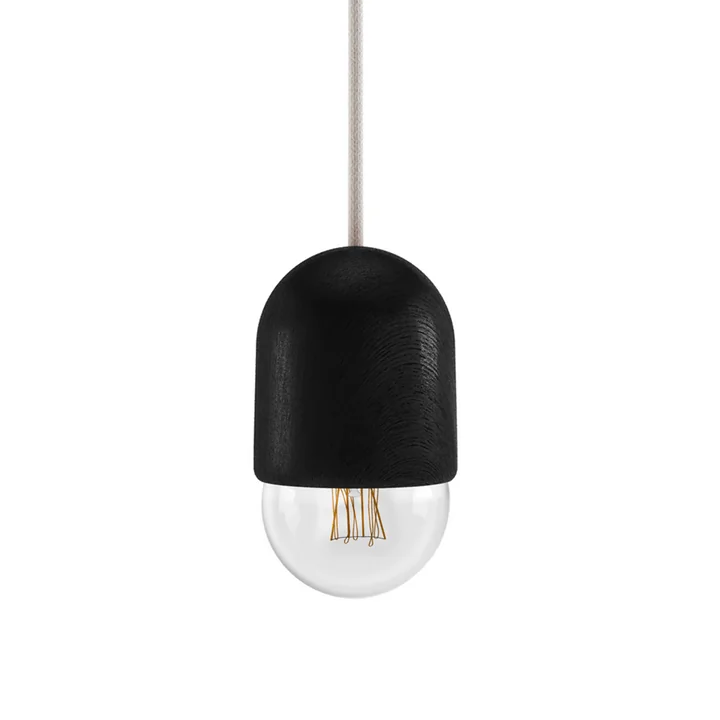 Luce Pendant lamp medium, oak black from Hartô