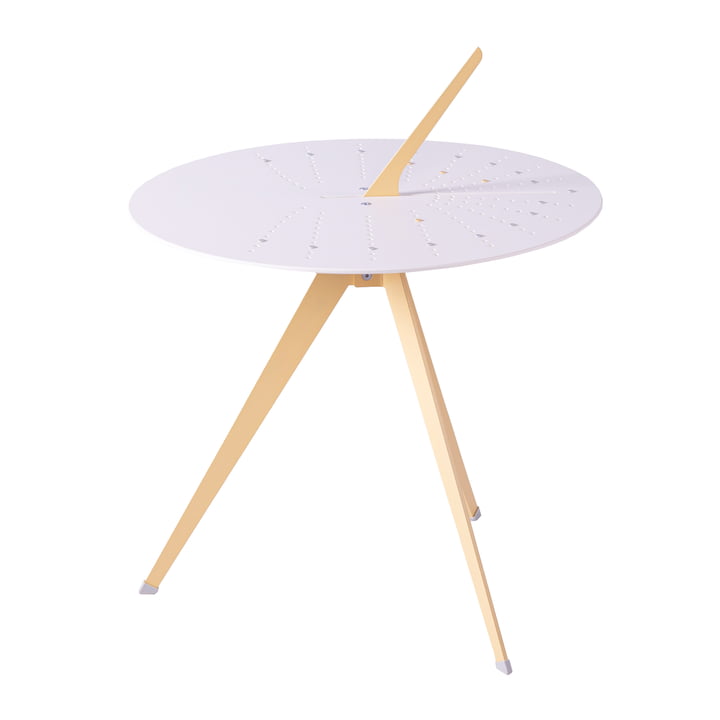 Sundial Side table from Weltevree in the color sand yellow