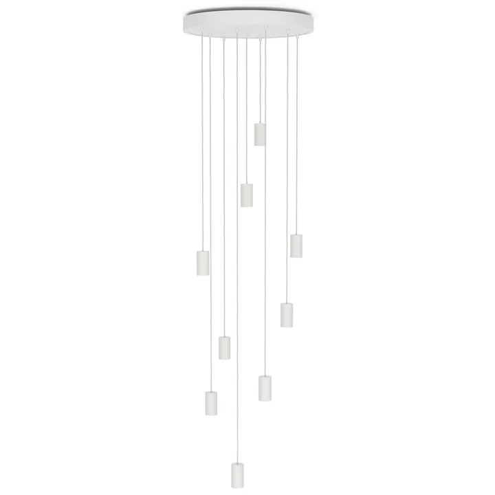 Chalk, Nine Pendant light, white from Tala