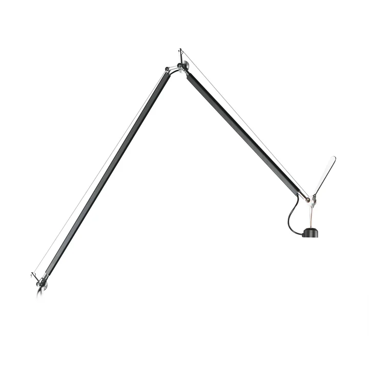 Tolomeo Mega LED floor lamp Body with dimmer by Artemide in black