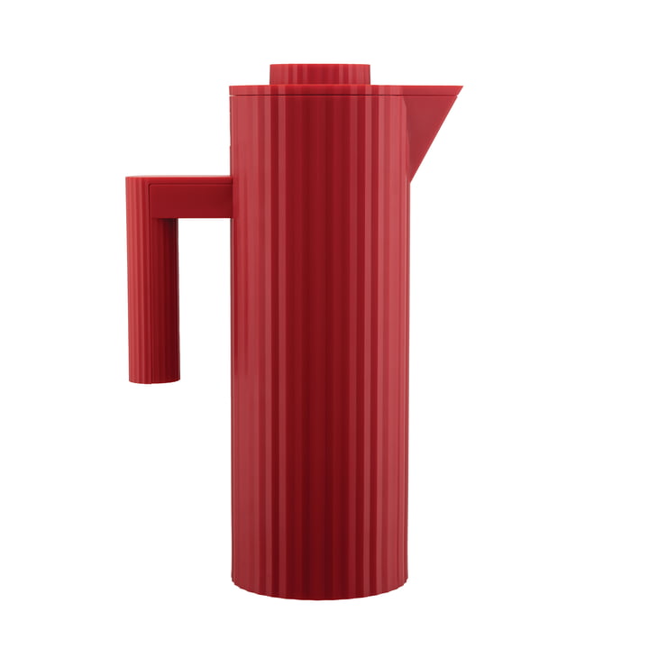 Plissé Vacuum jug from Alessi in color red