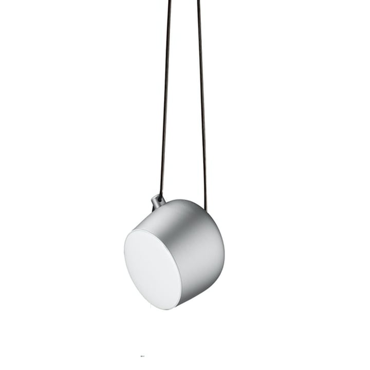AIM LED -pendant luminaire from Flos in silver anodised finish