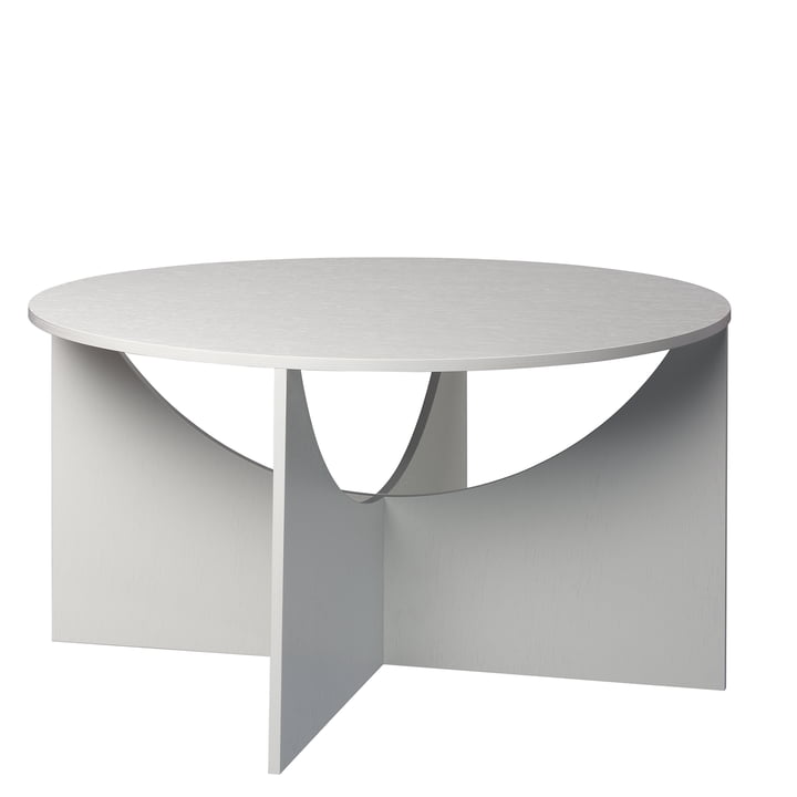 Charlotte Coffee table, H 40 cm, signal white from e15