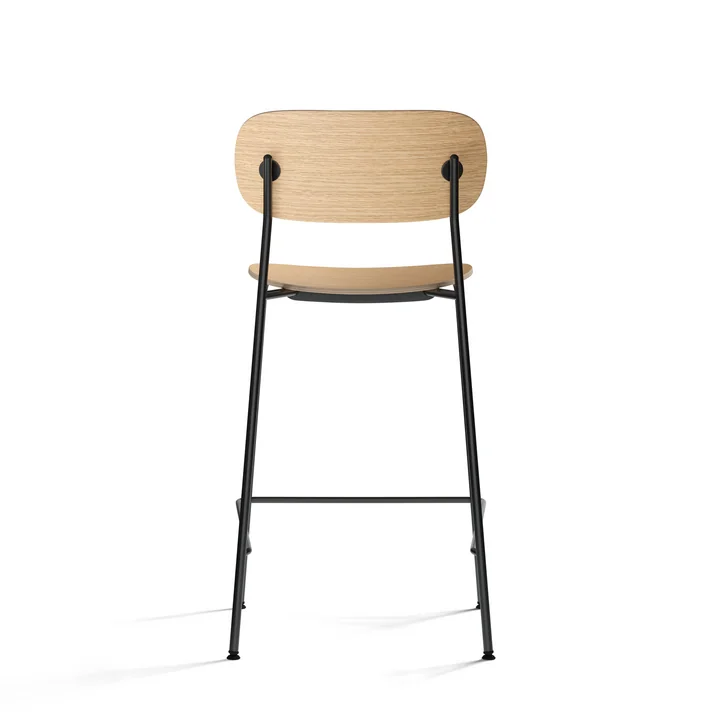 Co Counter Chair from Audo in natural oak finish with black steel frame