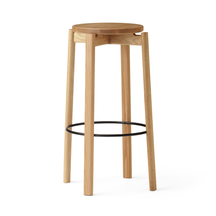 Passage Bar stool from Audo in the natural oak version