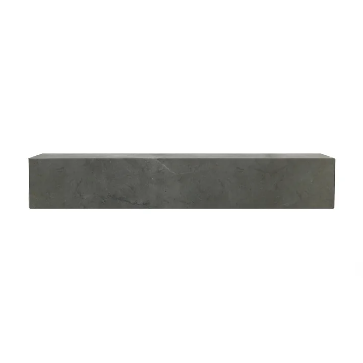 Audo - Plinth Wall shelf, L 60 cm, Kendzo marble brown / gray
