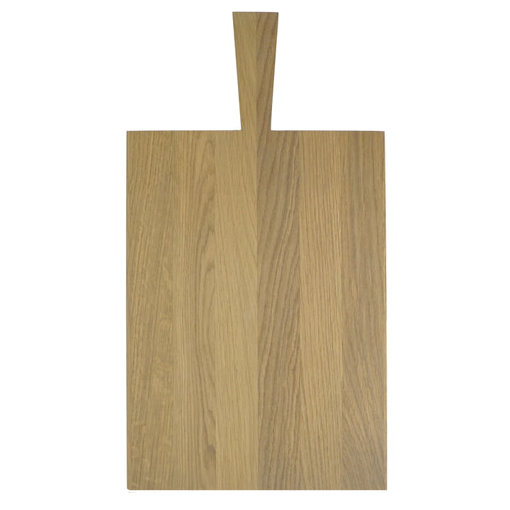 Cutting board with handle, oiled oak (39 x 28 x 1.8 cm + handle 11.5 cm) from Raumgestalt