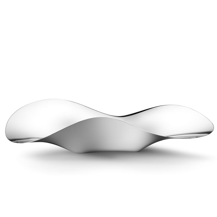 Indulgence Bowl, oyster / stainless steel from Georg Jensen