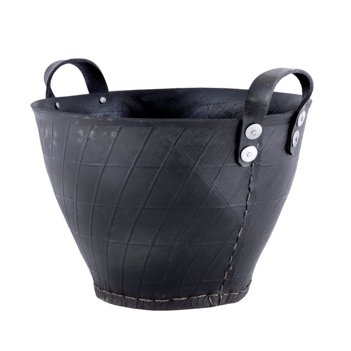 Dacarr Basket XL, H 40 Ø 50 cm, black from Muubs