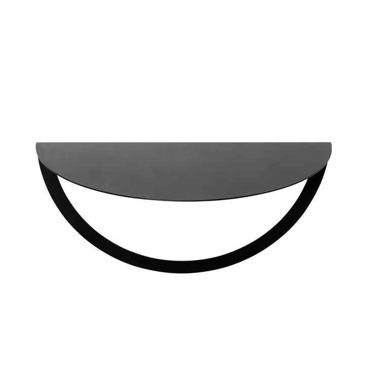 Gravity Wall shelf L, 40 x 20 cm, iron, black from Muubs
