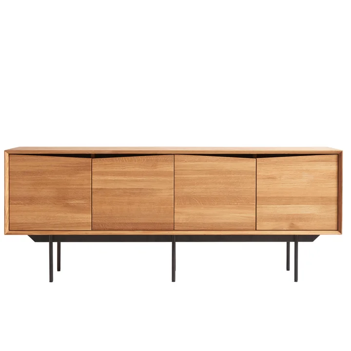 Wing Sideboard, with 4 doors, 185 x 72 cm, oak clear lacquered from Muubs