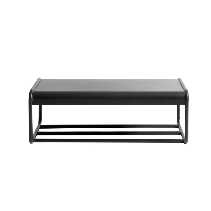 Copenhagen Wall coat rack with shelf, 70 x 24 cm, black by Muubs