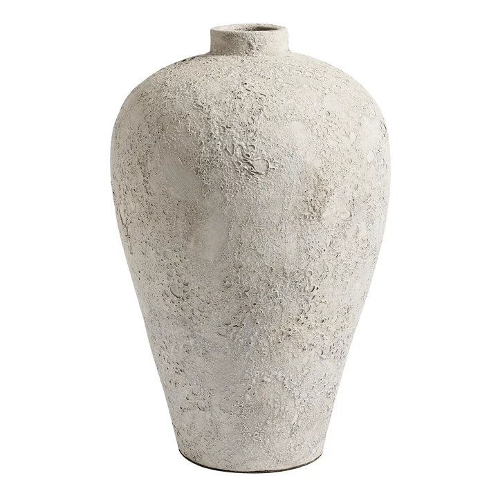 Luna Jug, terracotta, h 60 Ø 35 cm, gray by Muubs
