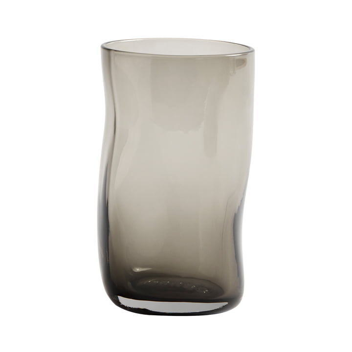 Furo Drinking glass L, (set of 4), h 13 Ø 7,5 cm, smoke gray from Muubs