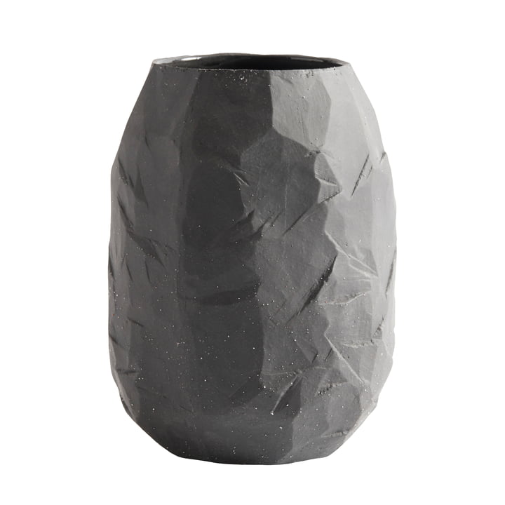 Kuri Vase, H 21 Ø 16 cm, stone from Muubs