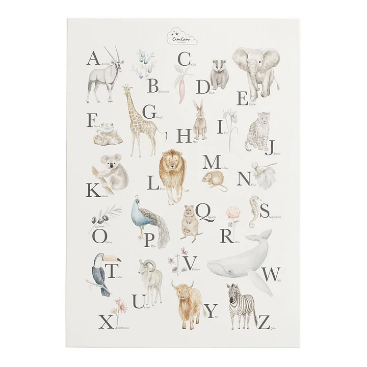 Alphabet Poster from Cam Cam Copenhagen