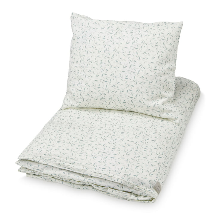 Baby bed linen from Cam Cam Copenhagen in the version green leaves