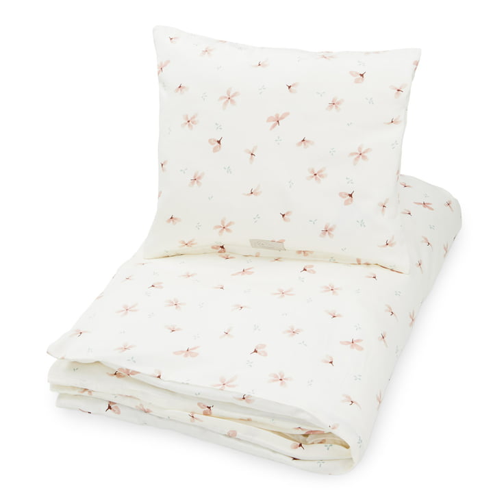 Baby bed linen from Cam Cam Copenhagen in the version windflower creme