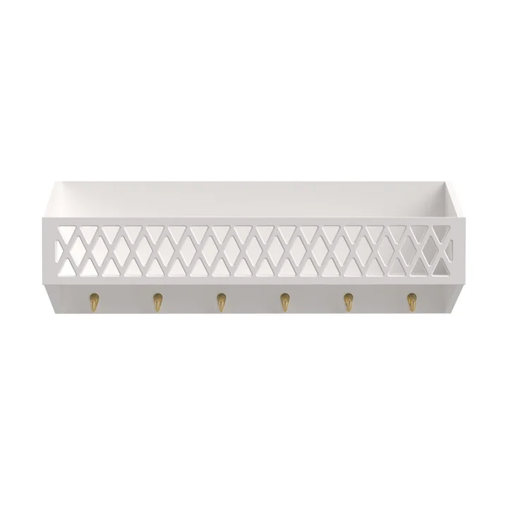 Harlequin Wall shelf with coat rack from Cam Cam Copenhagen in color white