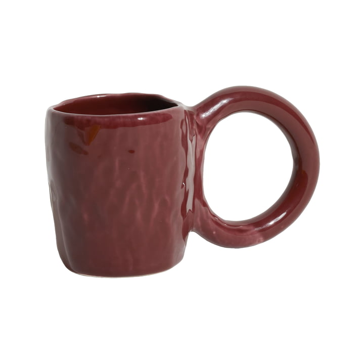 Donut Coffee mug, dark red from Petite Friture