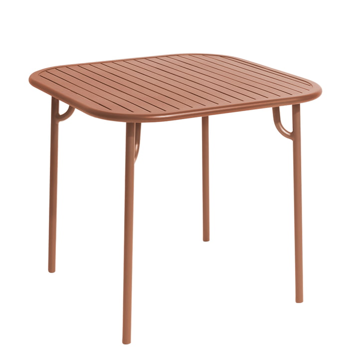 Week-End Table, 85 x 85 cm / terracotta by Petite Friture
