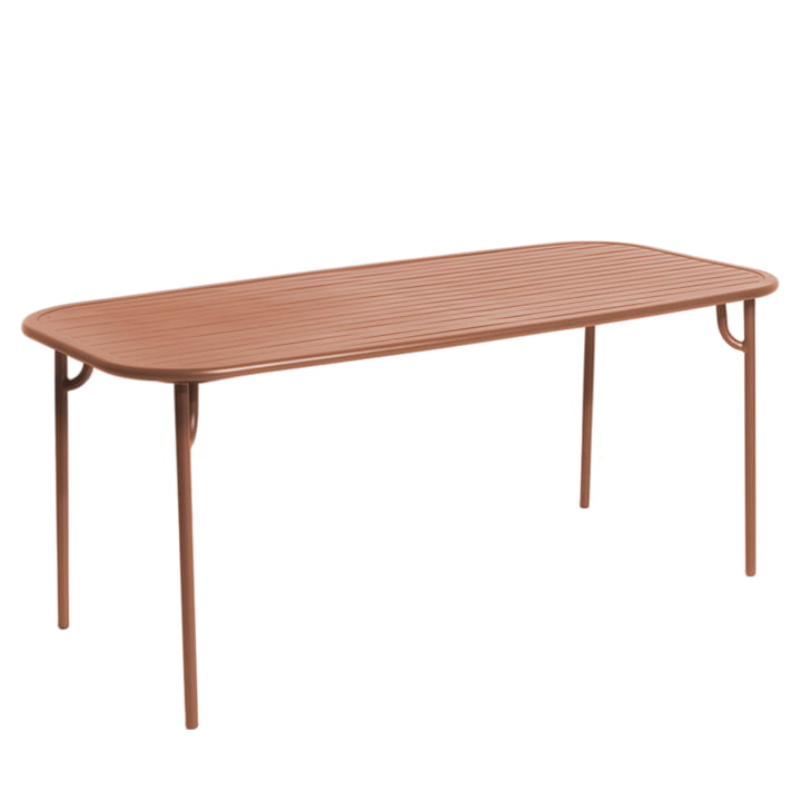 Week-End Table, 180 x 85 cm / terracotta by Petite Friture